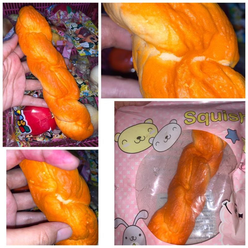 Jual Squishy roti keong kepang roti panjang mini jumbo squishy hot dog ...