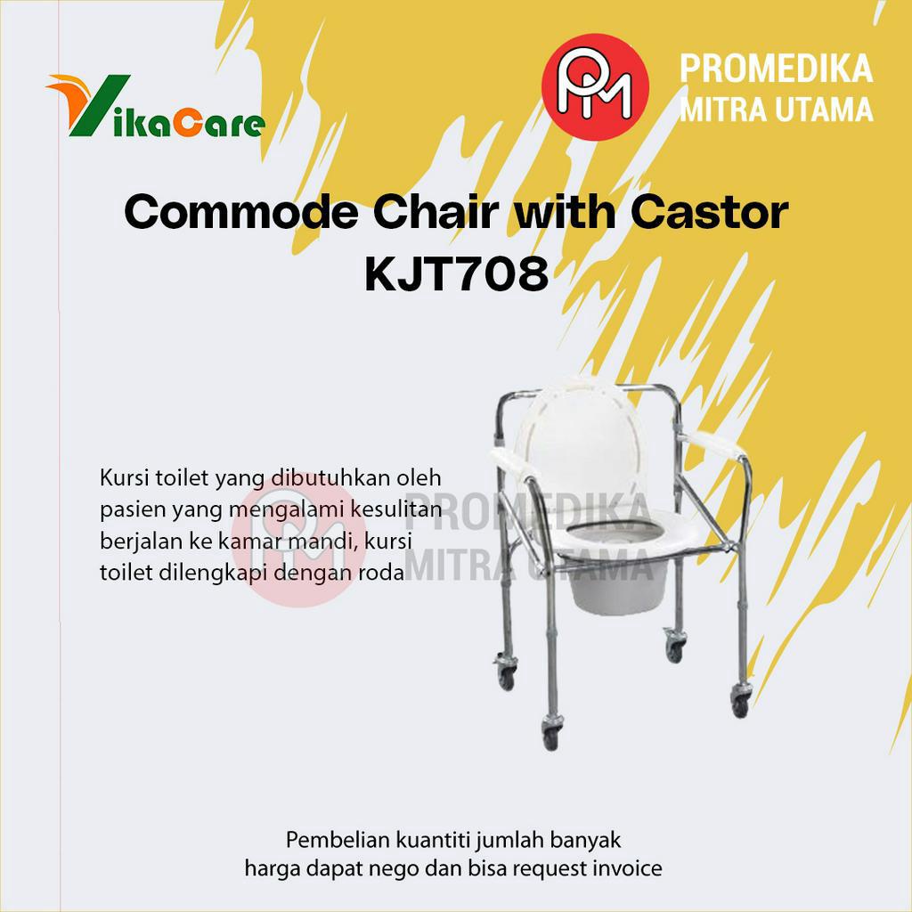 Jual Vikacare Commode Chair Pakai Roda Shopee Indonesia