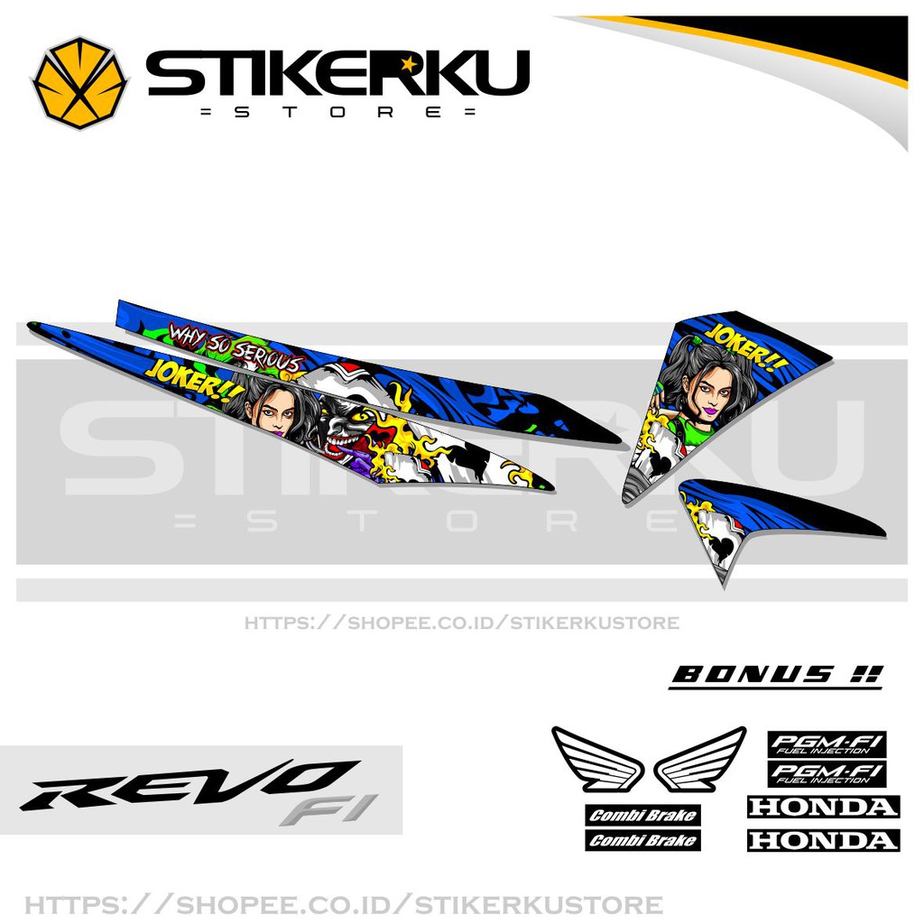 Jual Striping Revo Fit Fi Stiker Revo Fit Sticker Revo Fit Fi