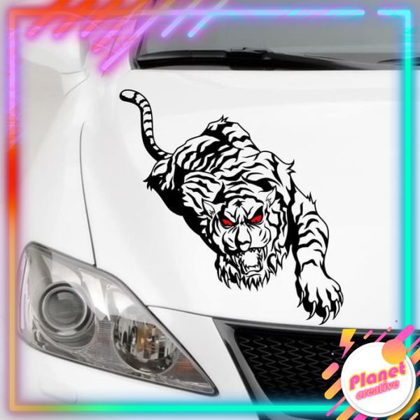 Jual Stiker Cutting Sticker Kaca & Body Mobil - HARIMAU TIGER HUNT ...