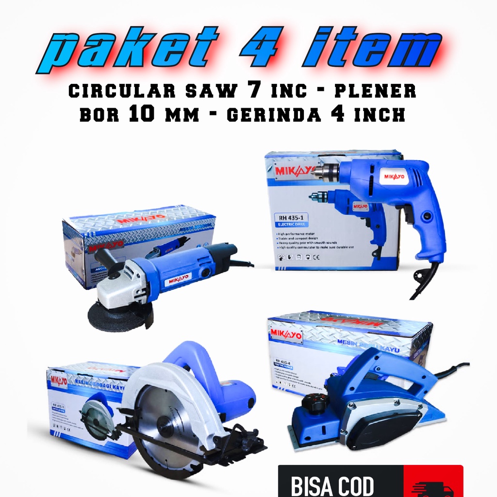 Jual Promo Paket Tukang Kayu Mesin Grinda Mesin Bor Mm Circular Ryu Circular Saw