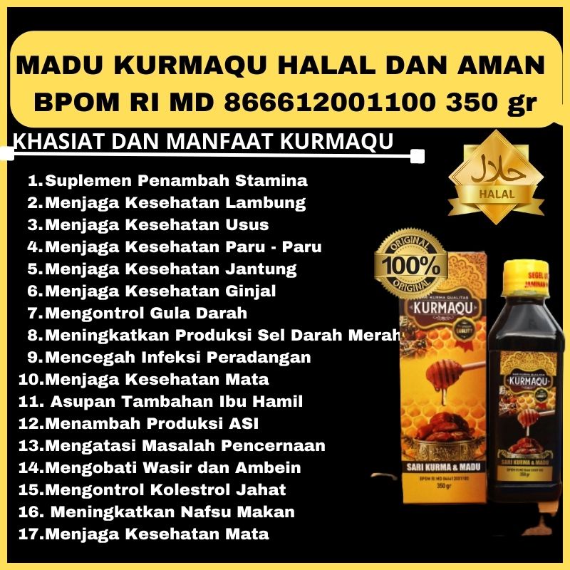 Jual Kurmaqu Asli Ekstrak Sari Kurma Original Dan Madu Murni