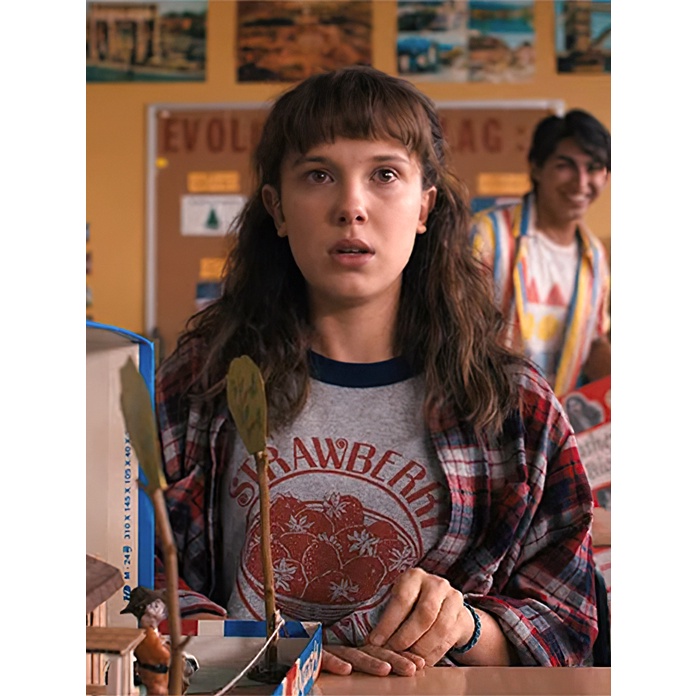 STRANGER THINGS Stranger Things Movie Ringer T-shirt Men's S size cotton white type Vintage Second Hand