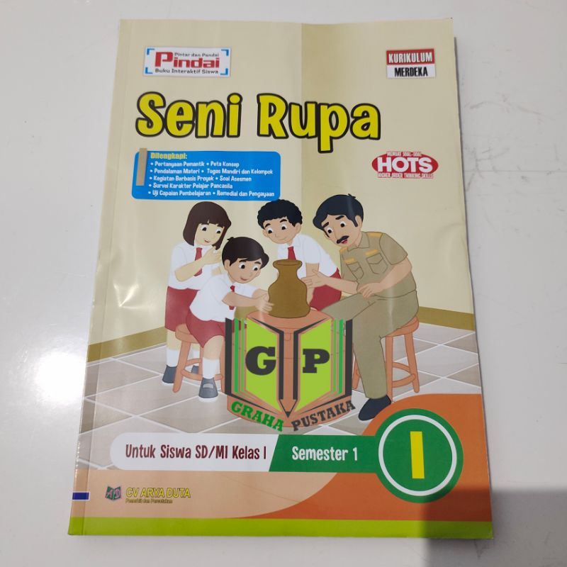 Jual LKS Seni Rupa Kelas 1 SD Kurikulum Merdeka Pindai Edisi HVS ...