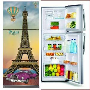 Jual GRE 009 60CMX150CM PARIS N CAR STICKER KULKAS 2 PINTU REFRIGERATOR ...