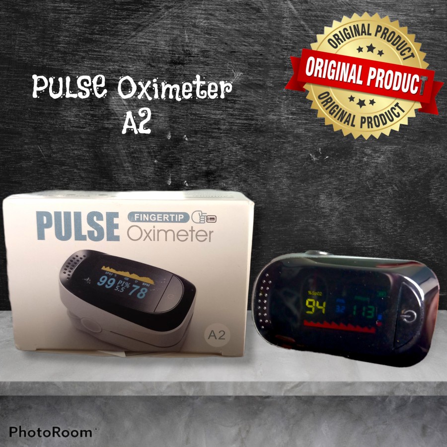Jual pulse Oximeter Fingertip LED Screen A2 / Cek Saturasi Oksigen