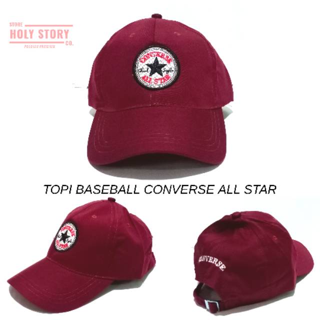topi converse original maroon