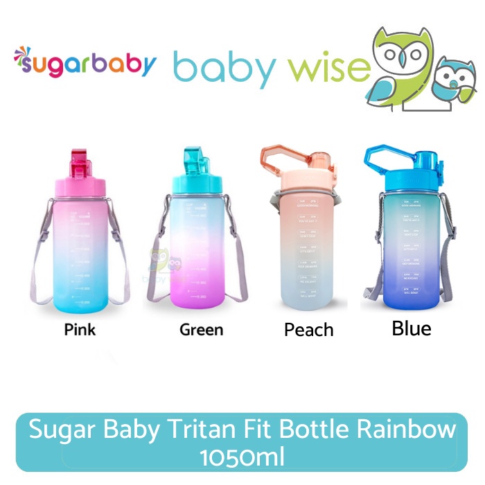 Jual Sugar Baby Tritan Fit Bottle Rainbow 1050ml - Botol Minum Anak ...