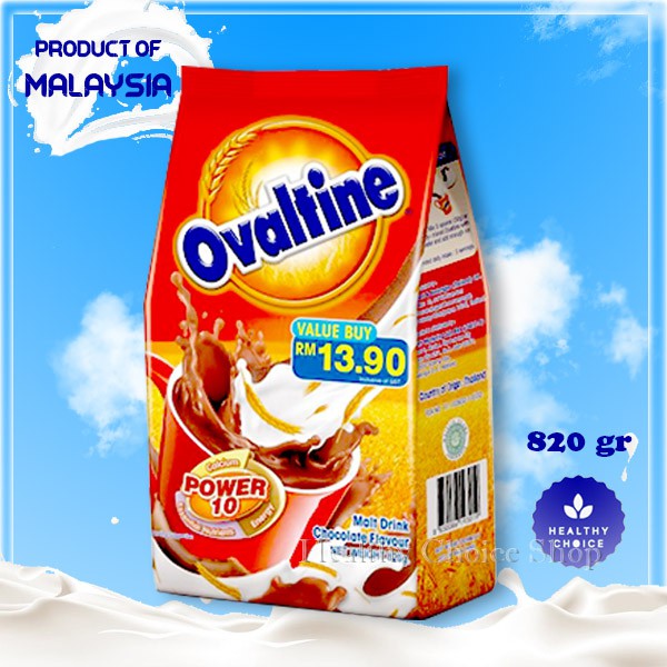 Jual Susu Ovaltine Power 10 Malt Drink Chocolate Flavour Rasa Coklat