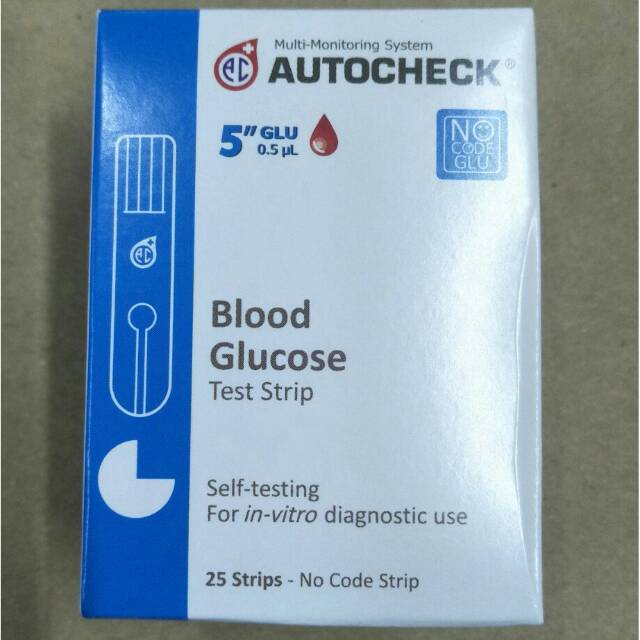 Jual AUTOCHECK Blood Glucose Test Strip | Shopee Indonesia