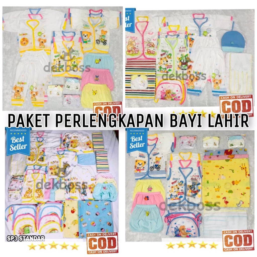 Jual PI Perlengkapan Bayi Baru Lahir New Born | Paket Baju Bayi Newborn