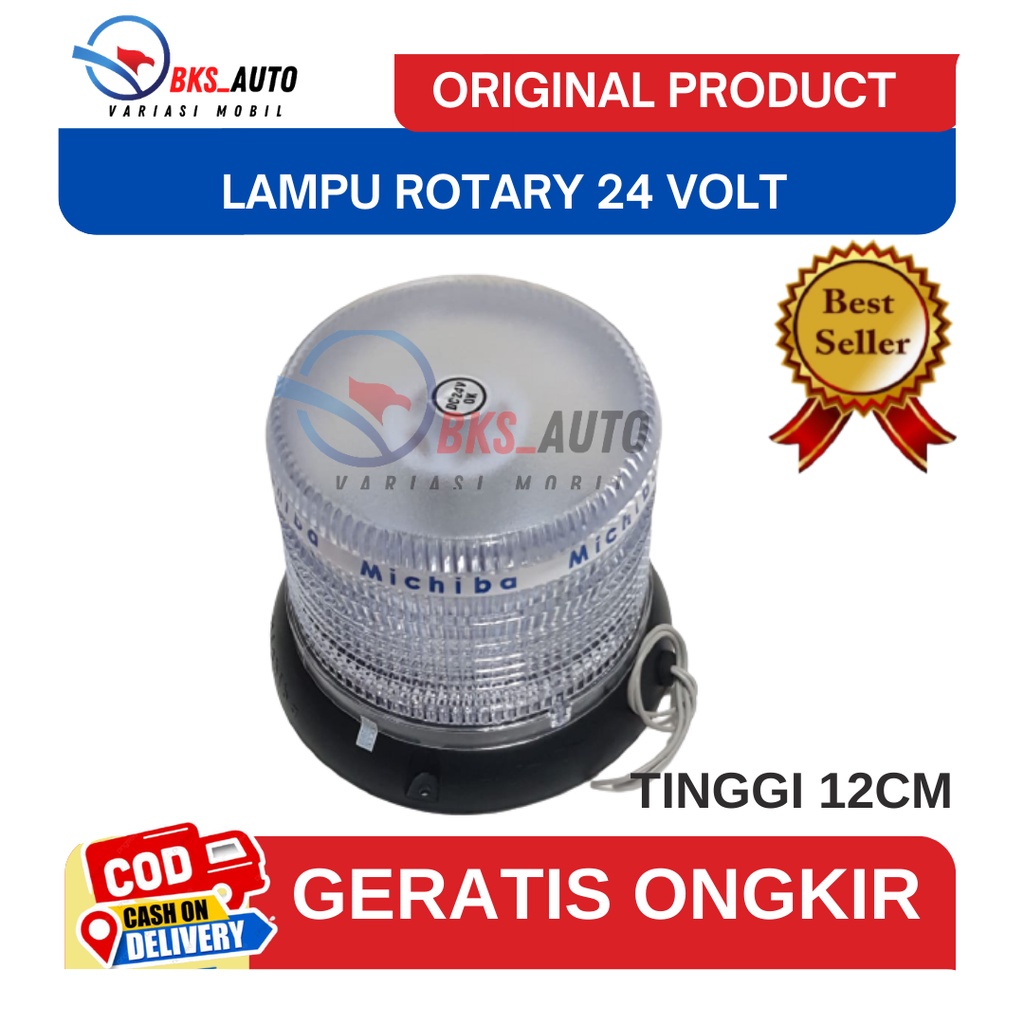 Jual Lampu Rotari Variasi Rotator Led Mobil Truk Rotary 331 12 Cm Putih ...