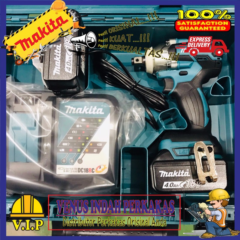 Jual Mesin Bor Obeng Baterai Cordless Impact Wrench Makita Dtw285rme Original Garansi 2 Tahun 0886