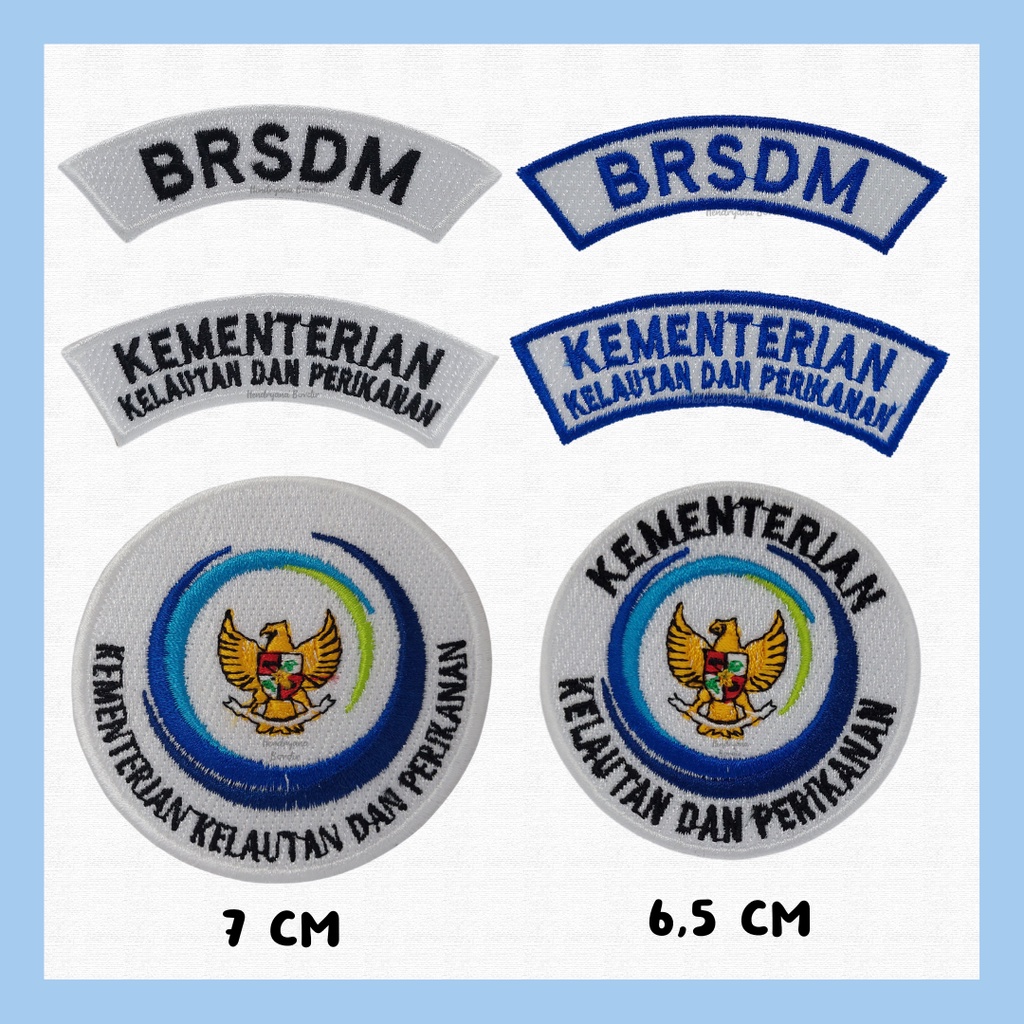 Jual Bordir Logo KKP / Lokasi Kementerian Kelautan dan Perikanan ...