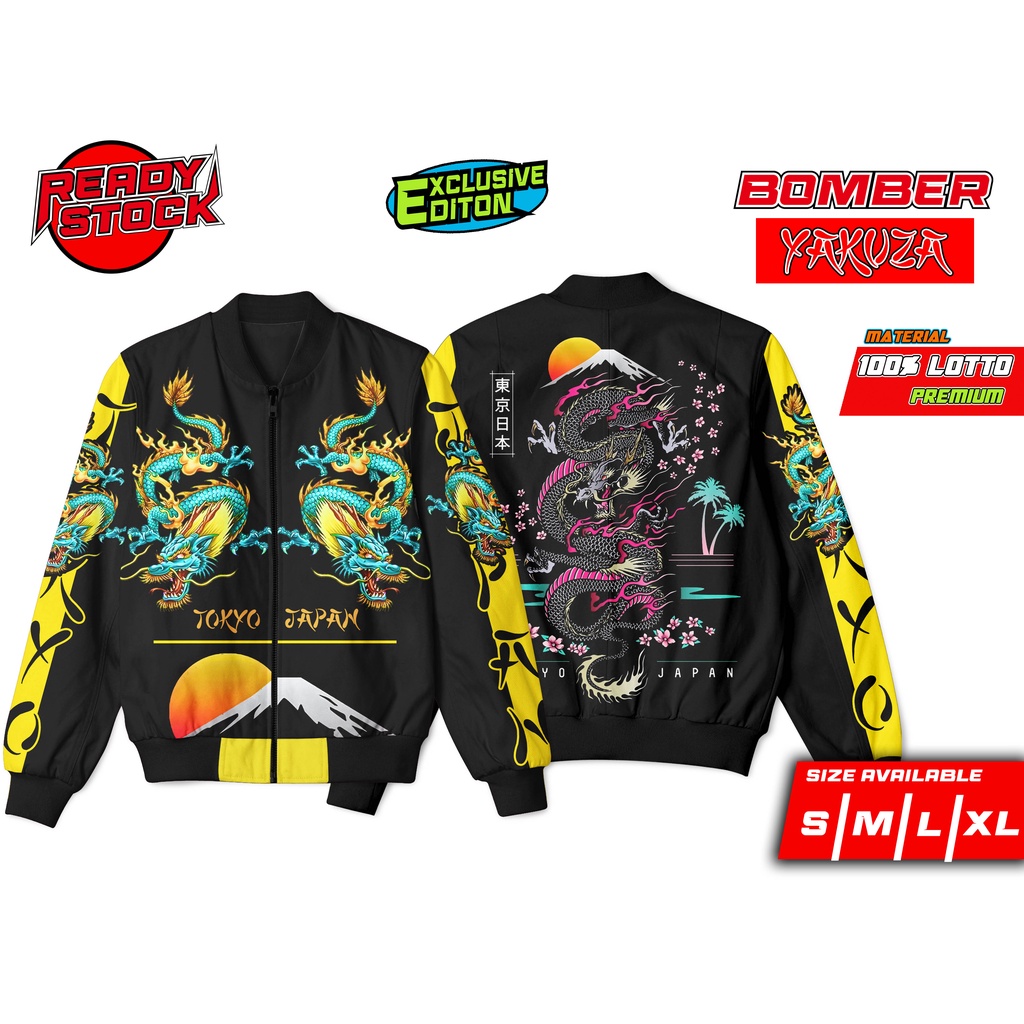 Jual JAKET BOMBER RACING PRO X YAKUZA GOLD DRAGON LIMITED EDITION ...