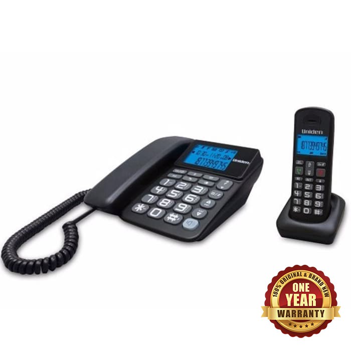 Jual Uniden COMBO Cordless & Corded Phone AT4503 Shopee Indonesia