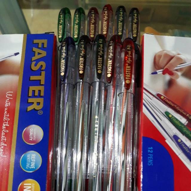 Jual Pulpen FASTER type F3 ketebalan tinta 0.5 mm ECER!!!!!!!! | Shopee ...