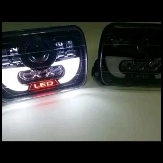 Jual Lampu Led Daymaker Kotak Panah X Taff Feroza Kijang Shopee Indonesia