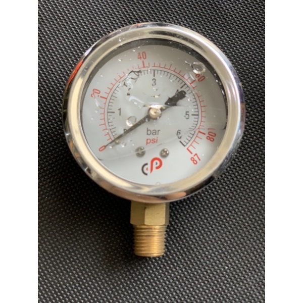 Jual MANOMETER COMPRESSOR 4 INCI 6, 10 BAR METERAN KOMPRESOR 10CM