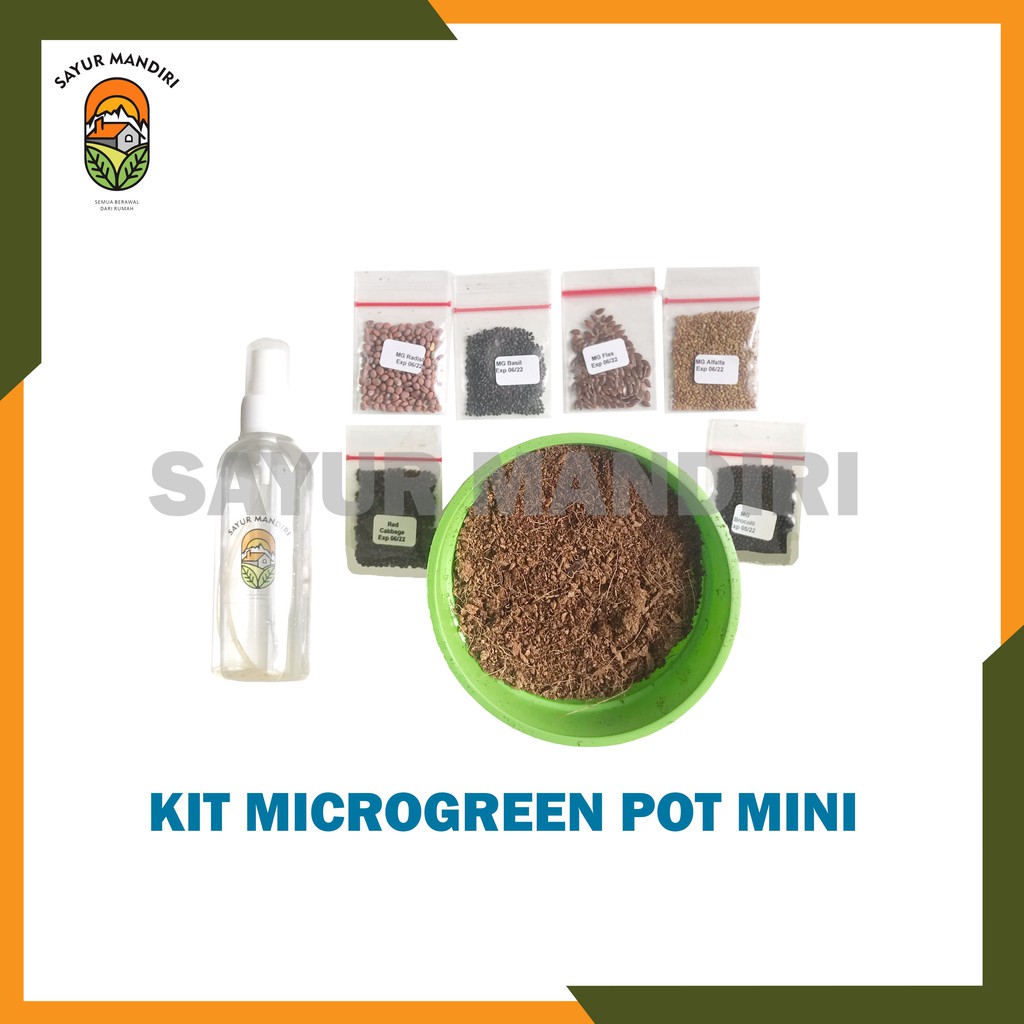 Kit Microgreen Pot Mini Lengkap
