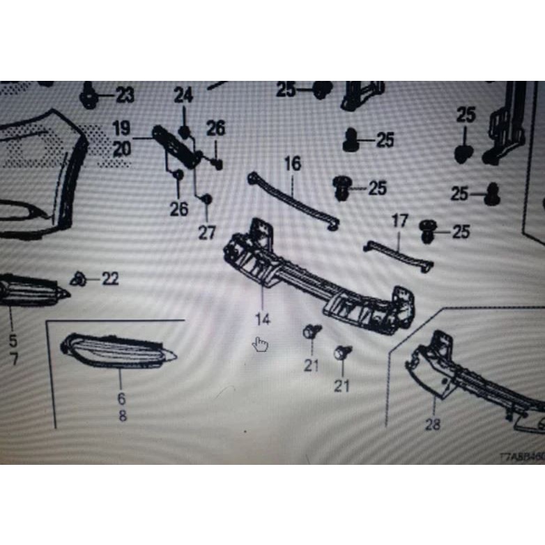 Jual Beam Comp Palang Besi Tulang Dudukan Bumper Bemper Depan HRV ...