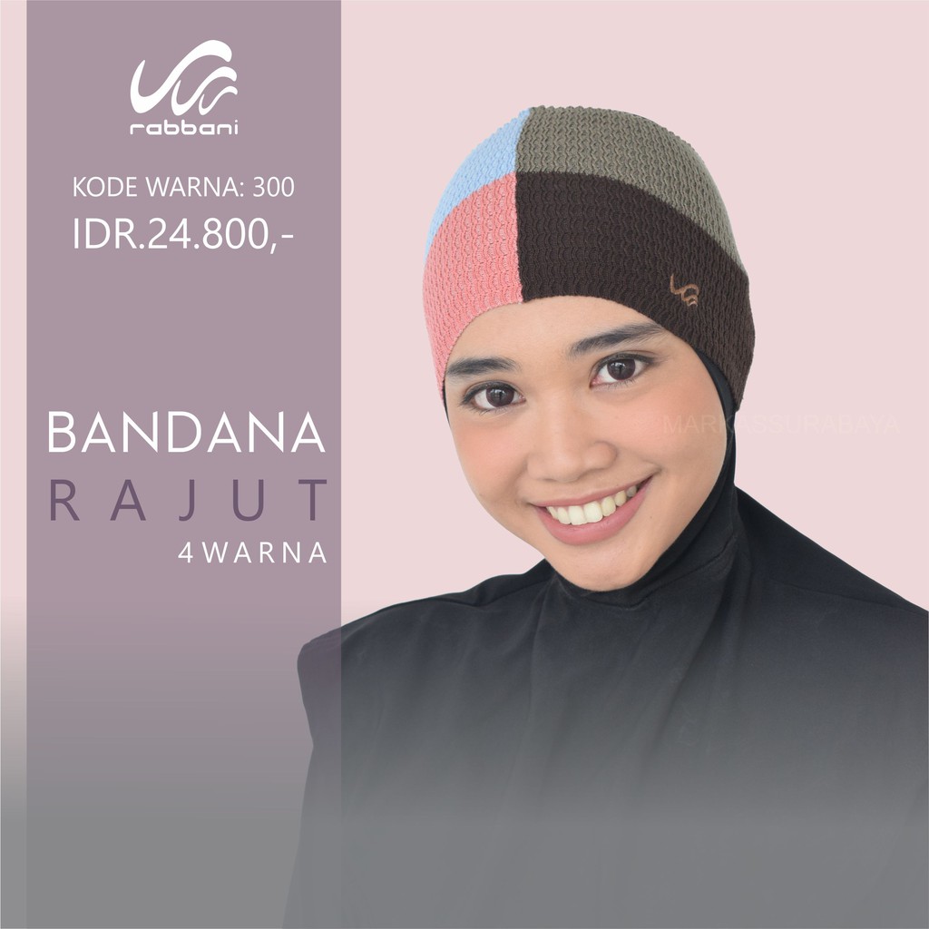 Jual BANDANA RAJUT 4 WARNA RABBANI | Shopee Indonesia