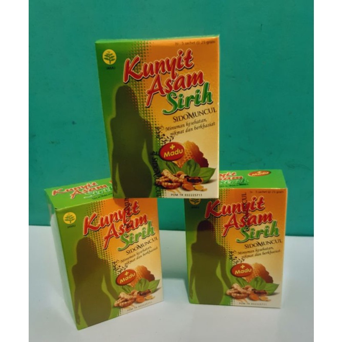 Jual Kunyit Asam Sirih Sido Muncul Isi Sachet Shopee Indonesia