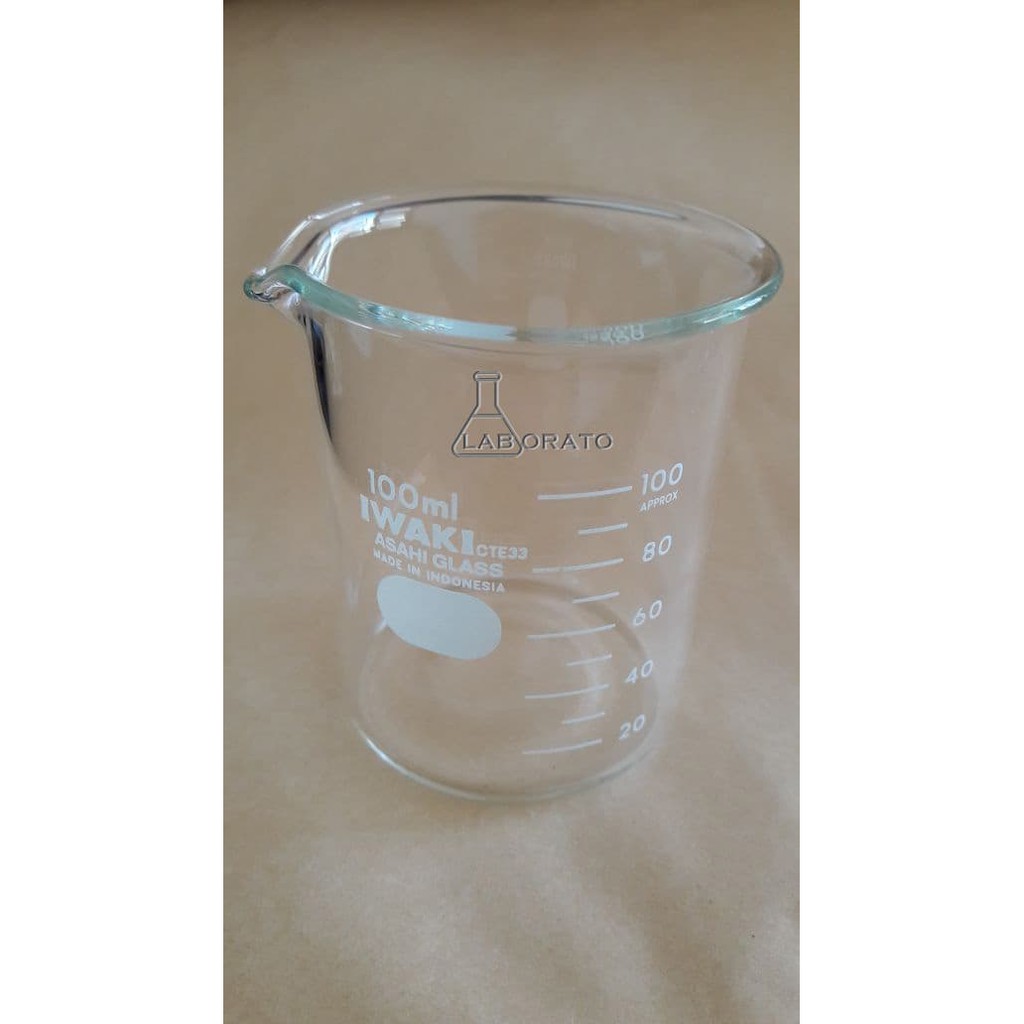 Jual Iwaki Gelas Kimia Beker Glass Beaker Glass Gelas Piala 100 Ml Shopee Indonesia 4199