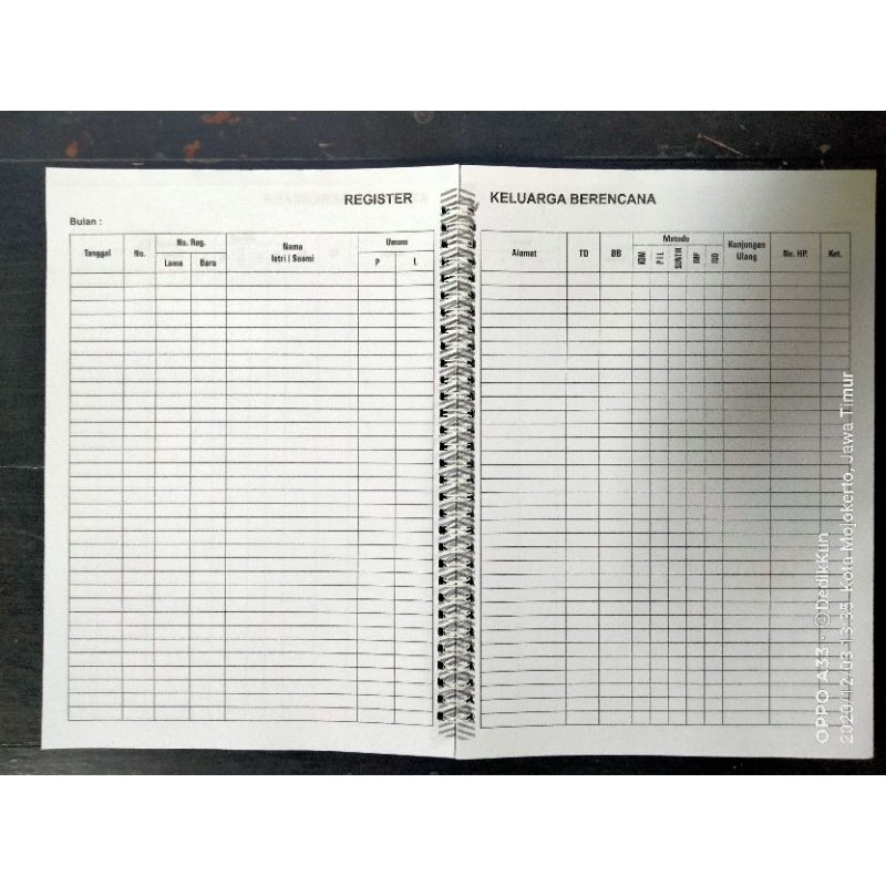 Jual BUKU REGISTER KB | Shopee Indonesia