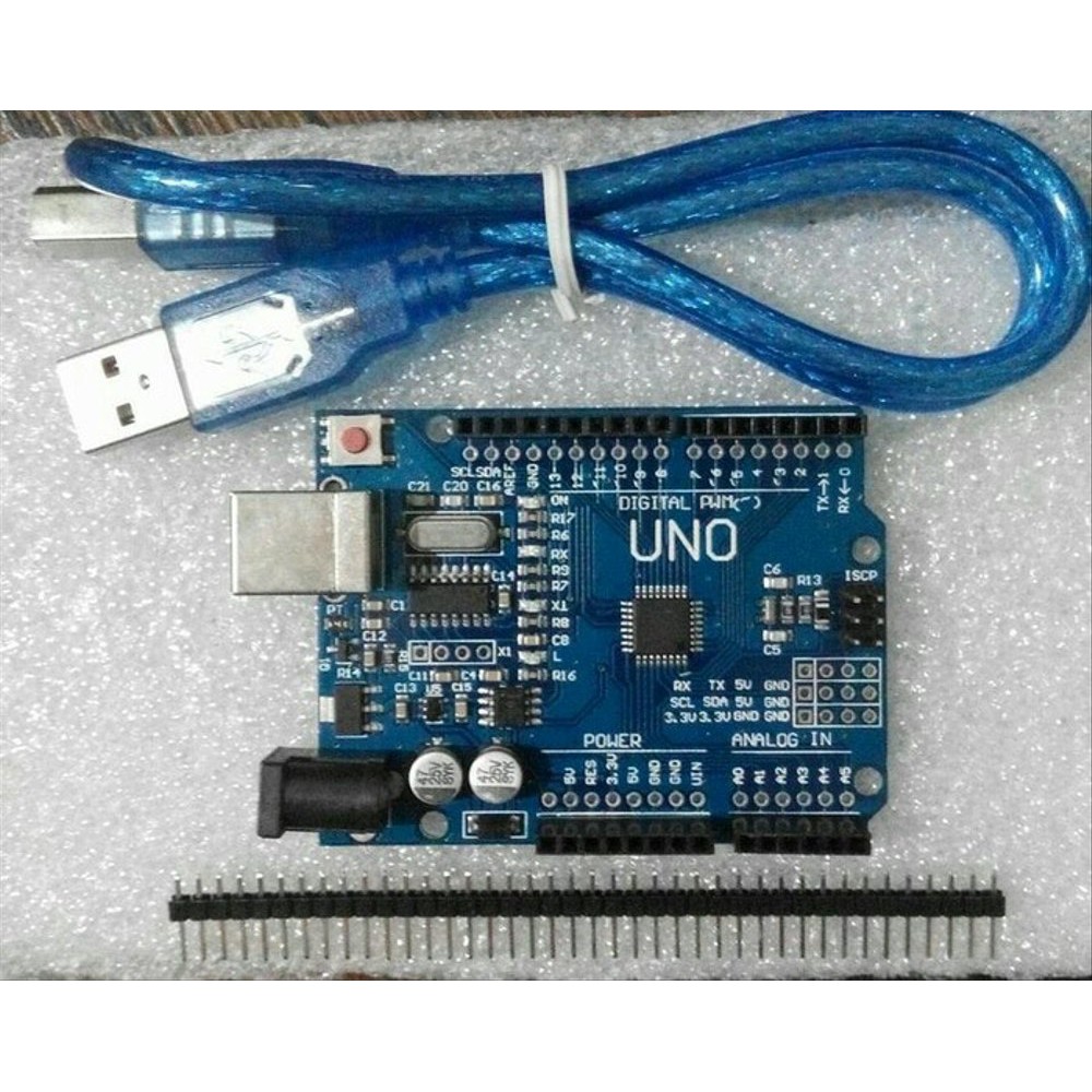 Jual Arduino UNO SMD R3 ATMEGA328 & CH340 + Kabel USB + Header Male ...