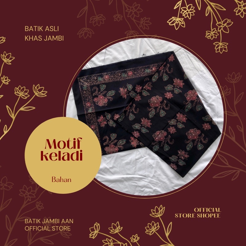 Jual Bahan Batik Jambi Motif Keladi Bahan 2m Shopee Indonesia