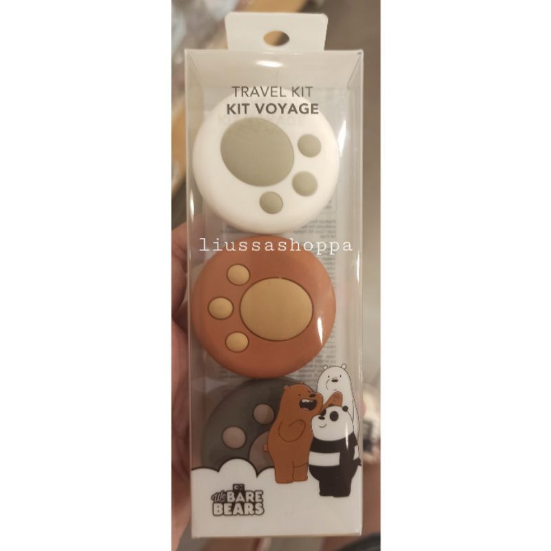Jual Travel Kit Miniso We Bare Bears Travel Kit Shopee Indonesia