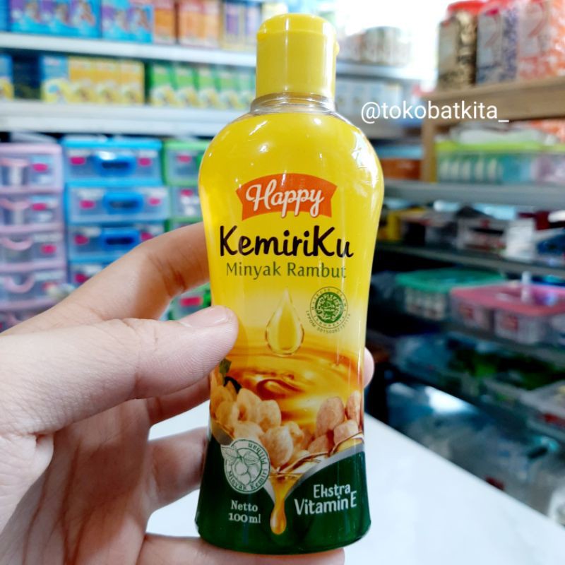 Jual [100ML] KEMIRIKU HAPPY / MINYAK KEMIRI ASLI MERAWAT RAMBUT ...