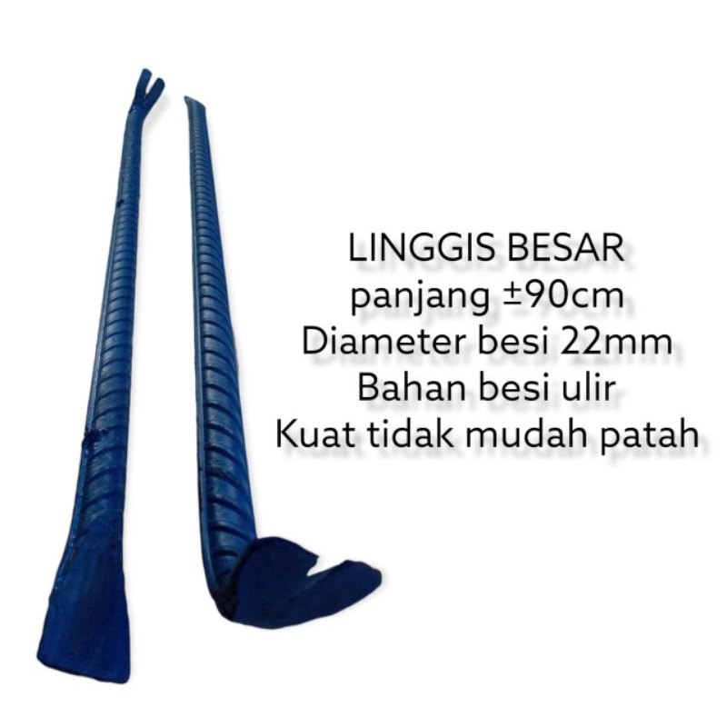 Jual LINGGIS BESAR PANJANG ± 90CM DIAMETER BESI 22MM | Shopee Indonesia