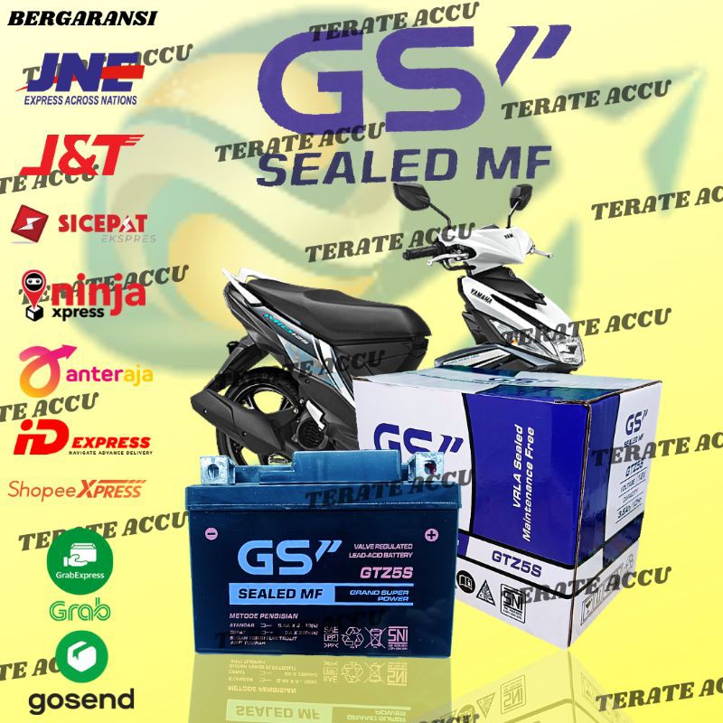 Jual Aki Motor Full Kering Gs P Gtz5s Yamaha Mio M3 Mio Soul Gt