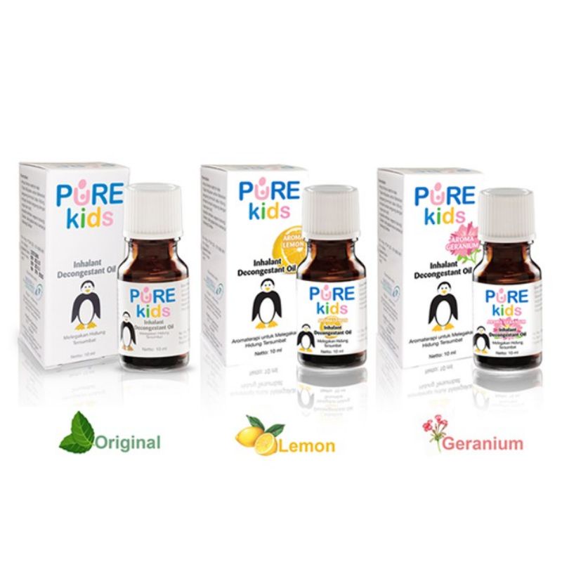 Jual Pure Kids Inhalant Decongestant Oil 10ml | Shopee Indonesia