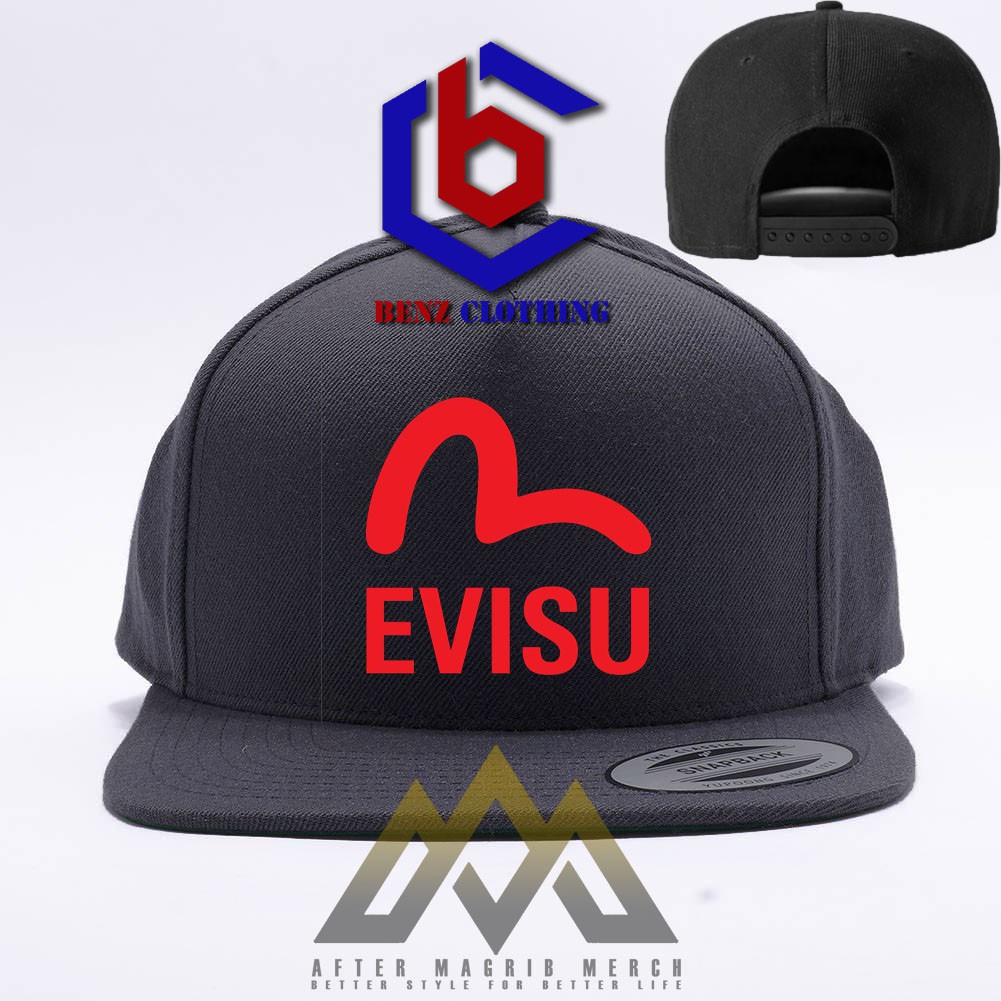 Evisu Trucker Hat (SEPAKET), Fesyen Pria, Aksesoris, Topi di Carousell