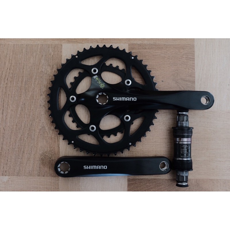Jual Crankset Shimano R345 Octalink Compact 50/34T + BB Shimano ...