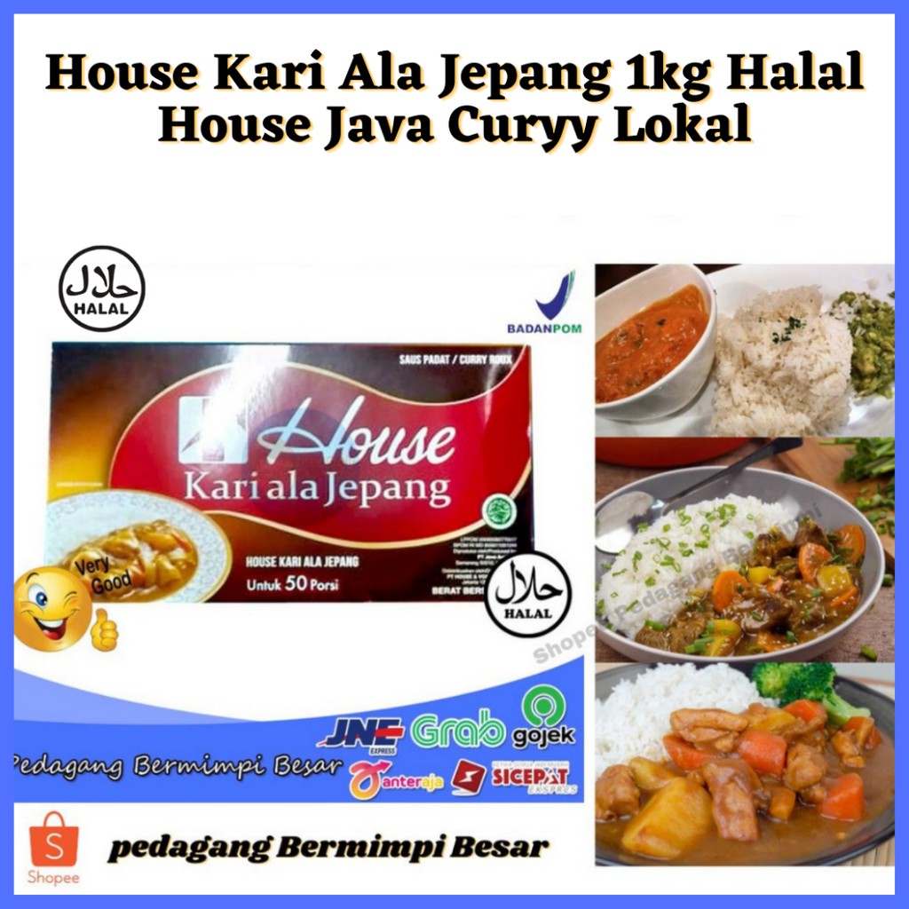 Jual House Kari ala Jepang 1kg/ Bumbu Kari Jepang/ Saus Kari/ House Curry/ halal Shopee Indonesia