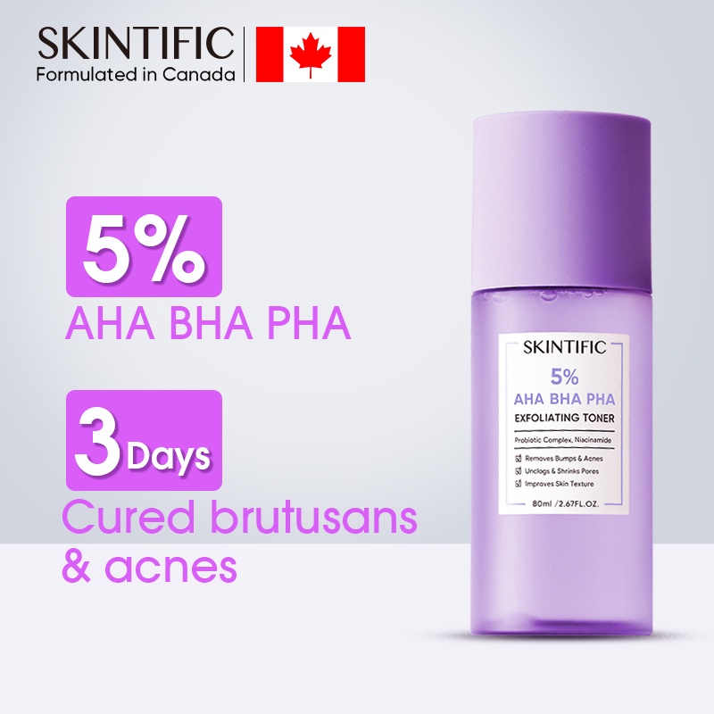 Jual SKINTIFIC 5 AHA BHA PHA Exfoliating Toner Gentle Exfoliator Exfoliating Toner Wajah