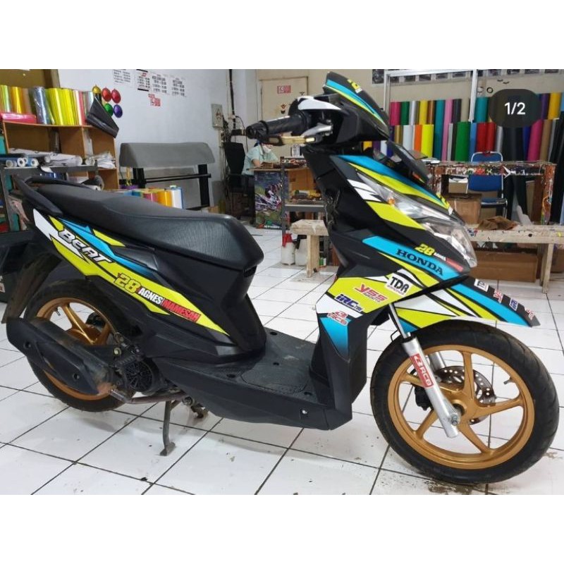 Jual decal sticker beat esp balap grafis | Shopee Indonesia