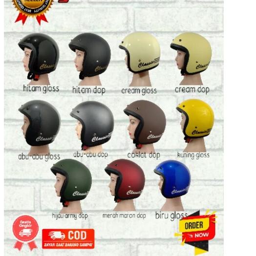 Jual Laris Helm Bogo Classic Promo Murah Helm Retro Dewasa Tanpa Kaca Langsung Order