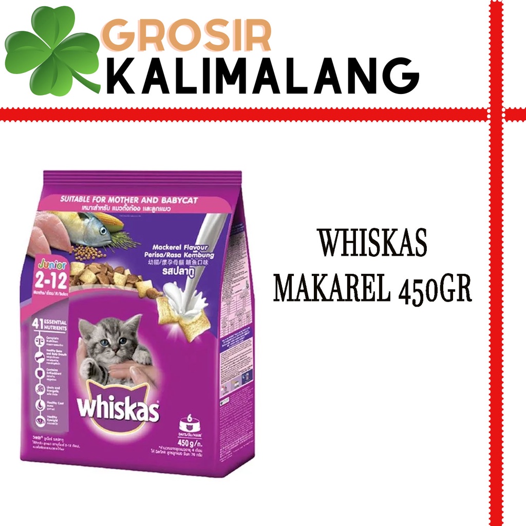 Jual Whiskas Junior Makarel 450gr Shopee Indonesia