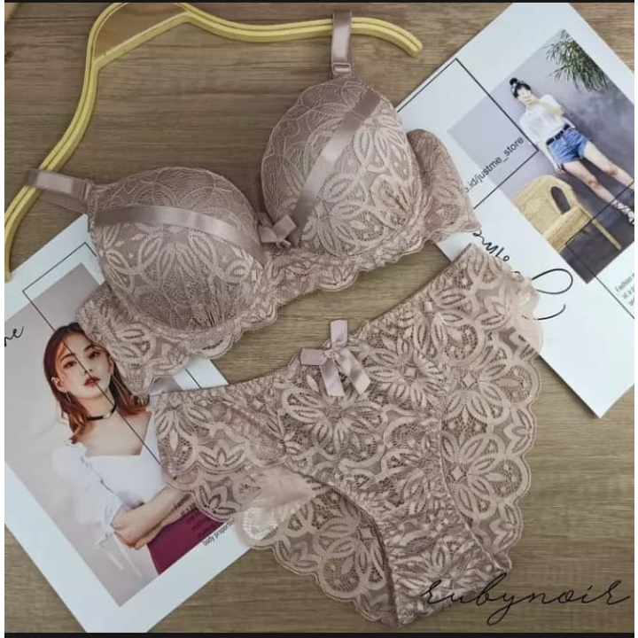 Jual Bra Set Bh Cd Beha Celana Dalam Wanita Setelan Renda Import