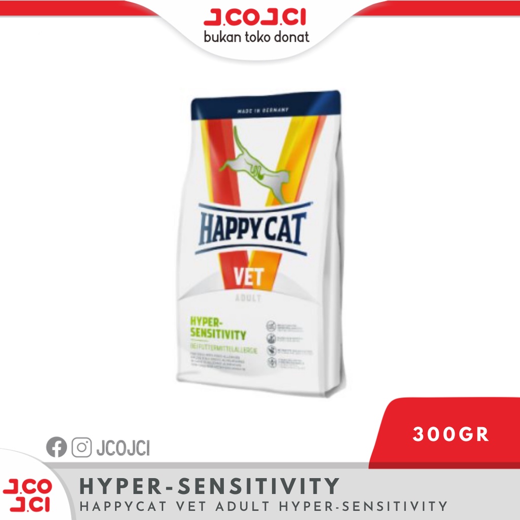 Jual Happy cat Vet Adult Hyper-Sensitivity 300Gram | Shopee Indonesia