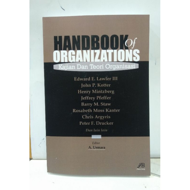 Jual BUKU HANDBOOK Of ORGANIZATIONS Kajian Dan Teori Organisasi ...