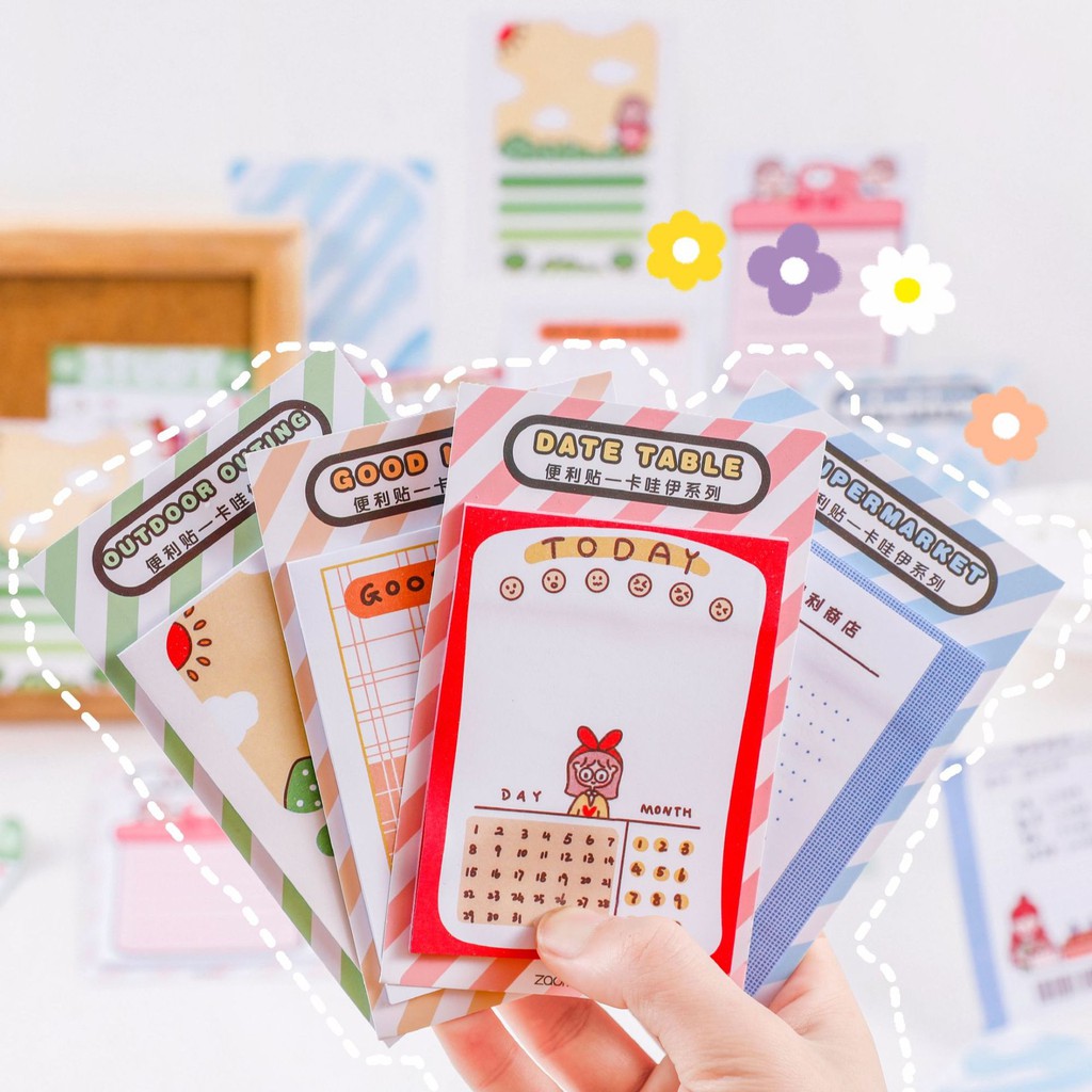 Jual Sticky notes Cute Girl 30 lembar | Shopee Indonesia