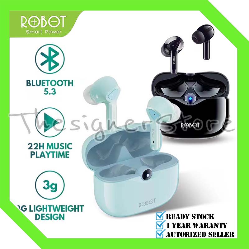 Jual Robot T30 TWS Wireless Earphone Bluetooth True Wireless