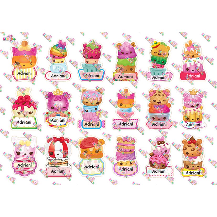 Jual LABEL NAMA NUM NOMS 72 STIKER - ANTI AIR/ROBEK/LUNTUR -2 Nama ...