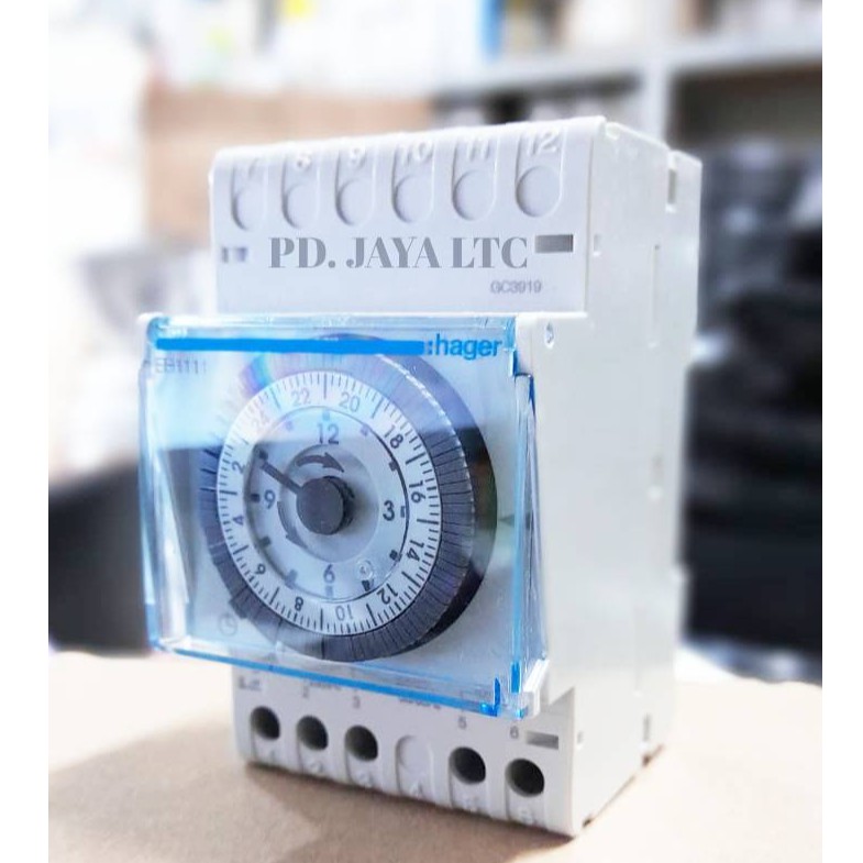 Jual Hager Time Switch EH711 24 Hours + Reserve Timer Switch Shopee